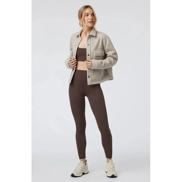 $158 New With Tags Vuori Sycamore Short Shirt Jacket Size S Dark Salt - Picture 1 of 10